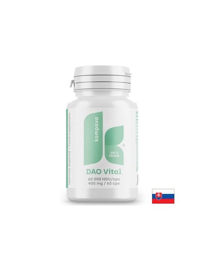 ДАО 180000 HDU + Витамин Ц и Б6 х 60 капсули KOMPAVA | DAO + Vitamin C & B6