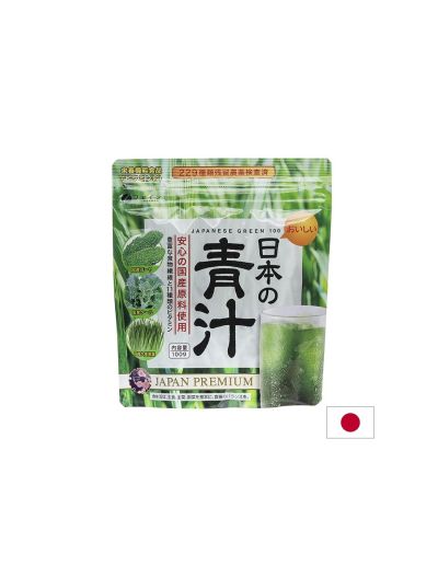 Зелени японски суперхрани за детоксикация и енергия, на прах 100 гр FINE JAPAN