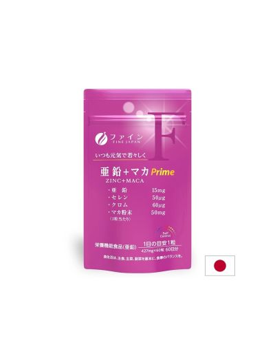 Мака екстракт + цинк + селен и хром х 60 таблетки FINE JAPAN | Maca, Zinc, Selenium & Chromium