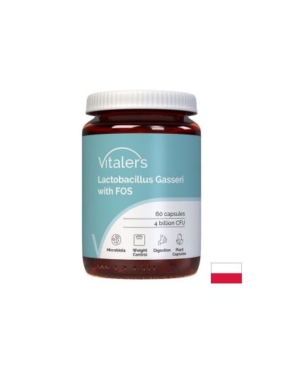 Лактобацилус гасери 4 млрд CFU + пребиотик FOS ( симбиотик ) х 60 капсули Vitaler's
