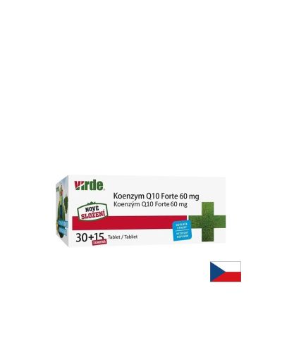 Коензим Q10 60 мг 30 + 15 таблетки VIRDE | Coenzyme Q10