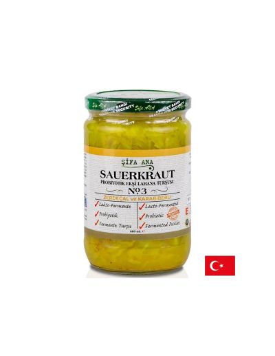 Кисело зеле + пробиотици, куркума и черен пипер х 660 мл SIFA ANA