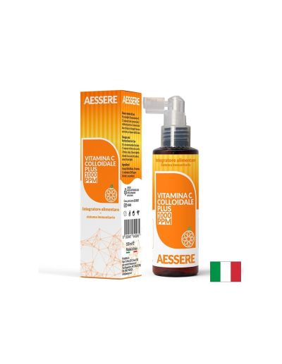 Колоиден витамин Ц 1000 ppm спрей, 33 дози х 100 мл AESSERE | Colloidal Vitamin C Spray