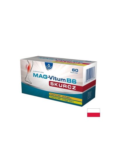 Магнезий 100 мг + Калий 300 мг + Витамин Б6 х 60 капсули Oleofarm | Magnesium, Potassium & B6