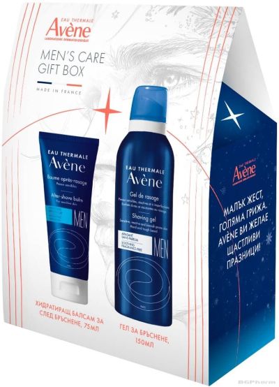 Авен МЕН Гел за бръснене + Aфтършейв балсам ПРОМО КОМПЛЕКТ| Avene Men