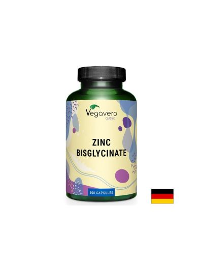 Цинк бисглицинат ( хелат ) 12.5 мг х 300 капсули Vegavero | Zink bisglycinate