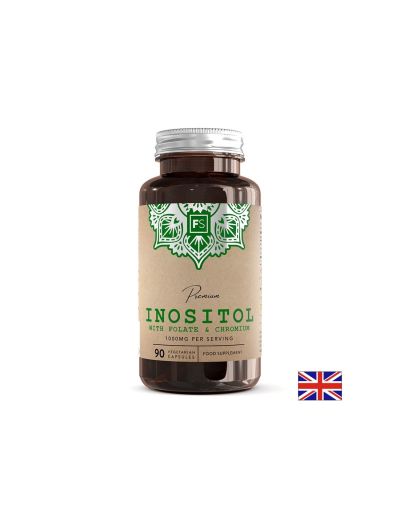 Инозитол + фолиева киселина + хром х 90 капсули Focus Supplements | Inositol, Folic acid & Chrome