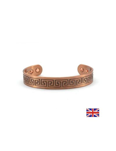 Магнитна гривна Гръцки ключ за енергия и стабилност, размер L Power Health