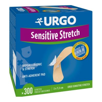 УРГО Мултиразтегаем пластир 20 / 72 мм х 300 броя | URGO Sensitive Stretch