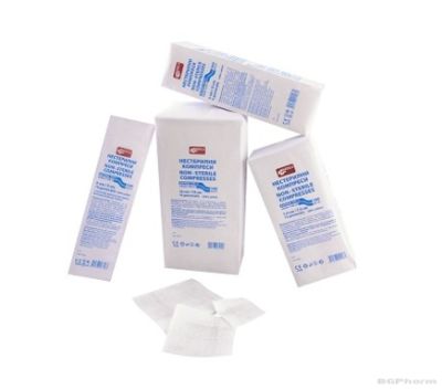 Нестерилни марли 8 дипли размер 7.5 / 7.5 см х 100 броя МЕДИКА | MEDICA