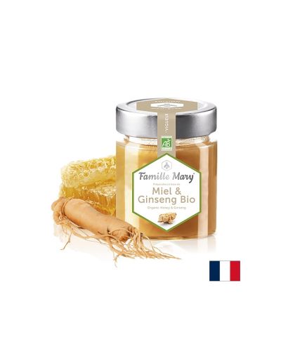 Мед от горски цветя + женшен БИО х 170 гр Famille Mary