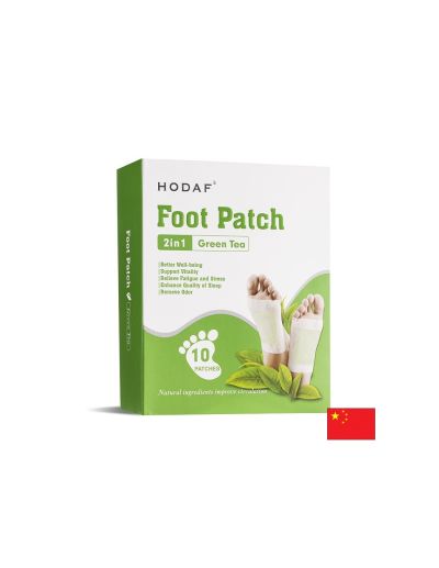 Детокс пластири за стъпала със зелен чай х 10 бр HODAF