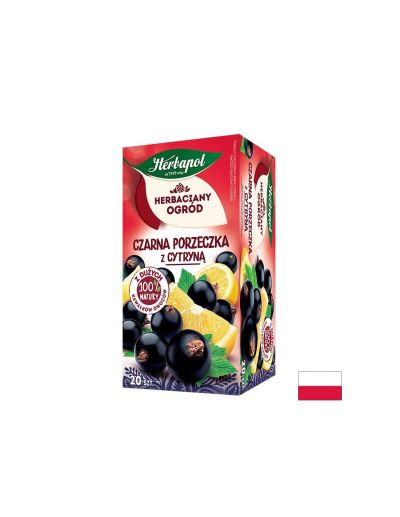 Чай касис и лимон х 20 филтъра HERBAPOL | Blackcurrant & Lemon tea