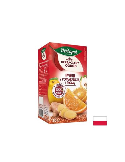 Чай джинджифил, портокал и дюля х 20 филтъра HERBAPOL