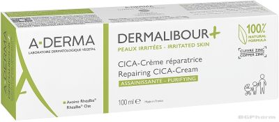 А-дерма ДЕРМАЛИБУР ЦИКА Възстановяващ крем х 100 мл | Dermalibour Cica A-Derma