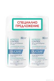 DUCRAY Hidrosis Control рол-он против изпотяване ПРОМО ПАКЕТ 2 х 40 мл