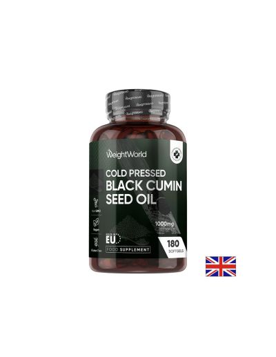 Масло от черен кимион 1000 мг х 180 капсули Weight Wolrd | Black Cumin oil