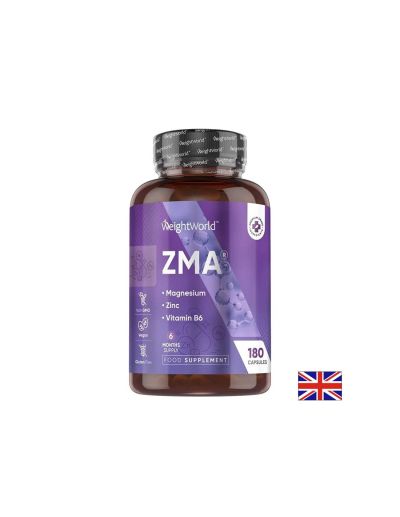 ZMA Цинк, магнезий + Витамин Б6 х 180 капсули Weight World