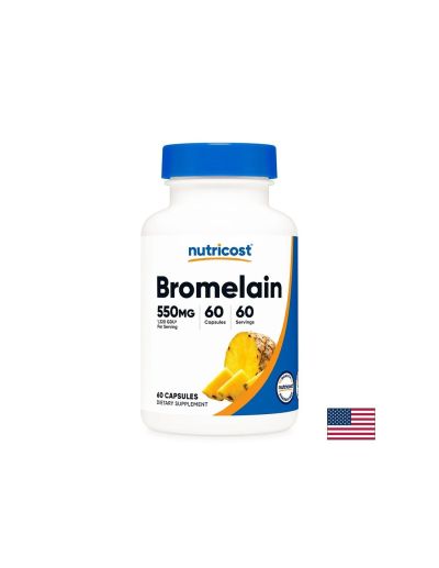 Бромелаин 550 мг х 60 капсули Nutricost | Bromelain