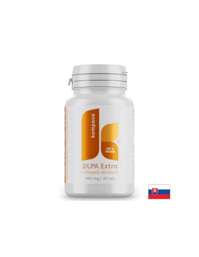 ДЛ-фенилаланин 425 мг + Витамини Б6 и Ц х 60 капсули KOMPAVA | DL-Phenylalanine + Vitamin B6 & C