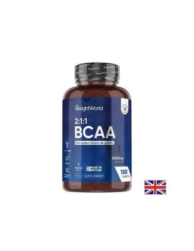 БЦАА Верижно-разклонени аминокиселини х 180 таблетки Weight World | BCAA