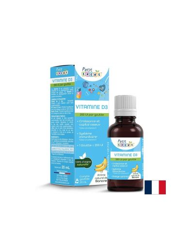 Витамин Д3 5 мкг / 200 IU на капки за деца х 20 мл Les Trois Chenes | Vitamin D3