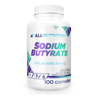 Натриев бутират ( бутирова киселина ) 500 мг х 100 капсули Allnutrition | Sodium Butyrate