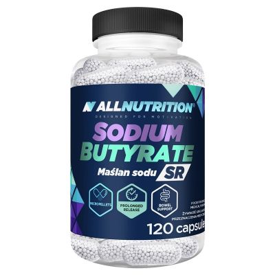 Натриев бутират 300 мг SR х 120 капсули Allnutrition | Sodium Butyrate