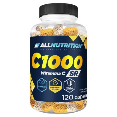 Витамин Ц 1000 мг х 120 капсули със забавено освобождаване Allnutrition | Vitamin C SR