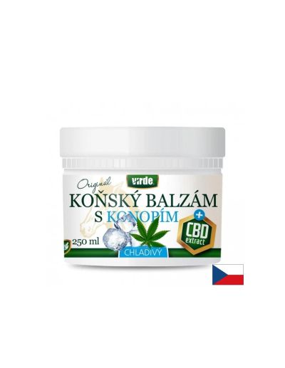 Конски балсам с коноп и канабидиол ( CBD ) с охлаждащо действие 250 мл VIRDE