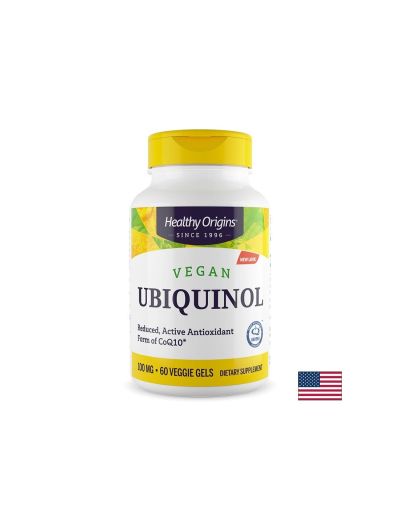 Убиквинол Коензим Q10 100 мг х 60 капсули Healthy Origins | Ubiquinol Coenzyme Q10