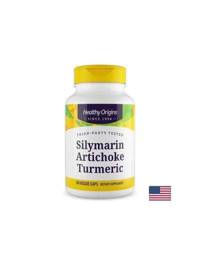 Силимарин, артишок и куркума х 60 капсули Healthy Origins | Sylimarin, Artichoke & Turmeric