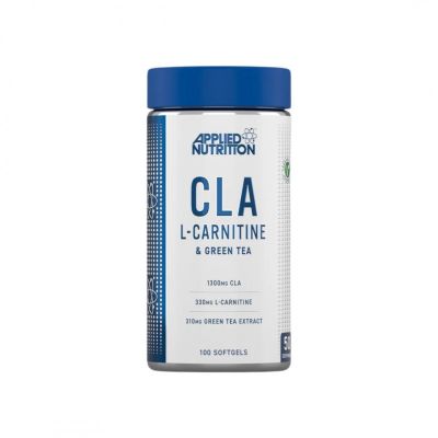 КЛА + Л-Карнитин + Зелен чай х 100 капсули Applied Nutrition | CLA, L-Carnitine & Green Tea