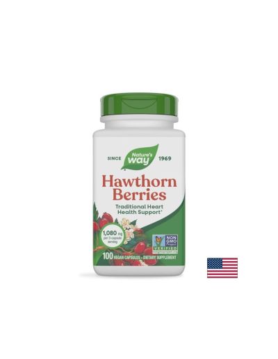 Глог плод 360 мг х 100 капсули Nature's Way | Hawthorne berries