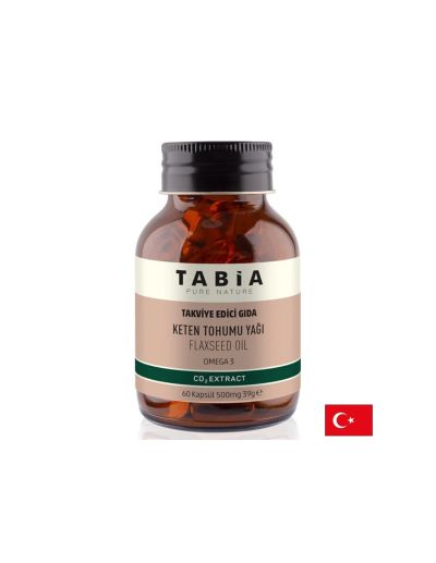Ленено масло 500 мг х 60 капсули TABIA | Flax Seed Oil