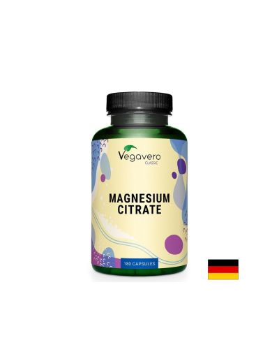 Магнезий цитрат 200 мг х 180 капсули Vegavero | Magnesium Citrate