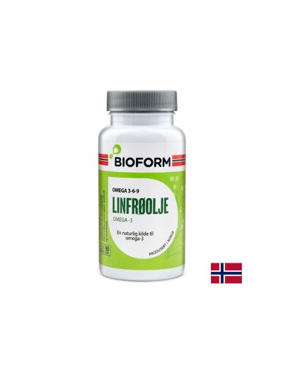 Ленено масло - Омега 3-6-9 920 мг х 90 капсули BIOFORM | Flax Seed Oil Omega 3-6-9