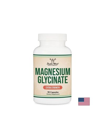 Магнезий бисглицинат  ЕСКТРА СИЛЕН 120 мг х 90 капсули Double Wood | Magnesium bisglycinate