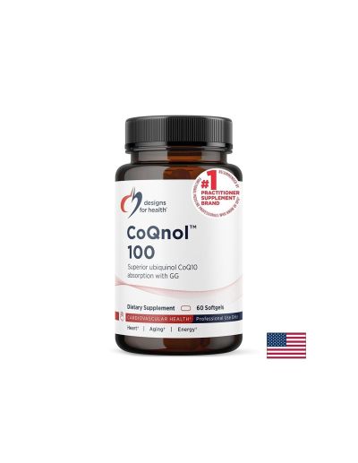 Убиквинол Коензим Q10 100 мг х 60 капсули Designs For Health | CoQnol Ubiquinol