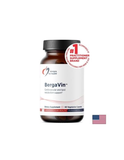BergaVin Бергамот + Червено грозде при висок холестерол х 60 капсули Designs For Health  