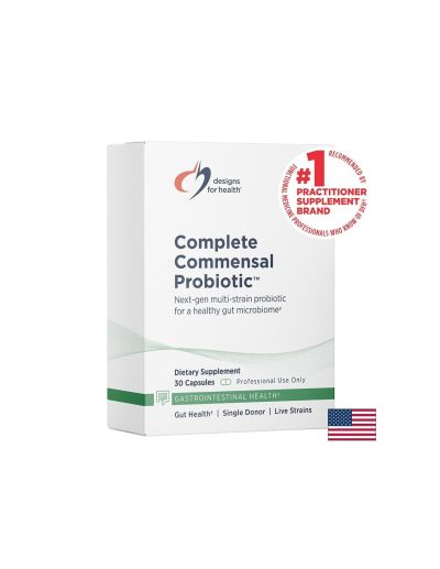 Пробиотик Complete Commensal Probiotic с Акермансия, 5 щама х 30 капсули Designs for Health