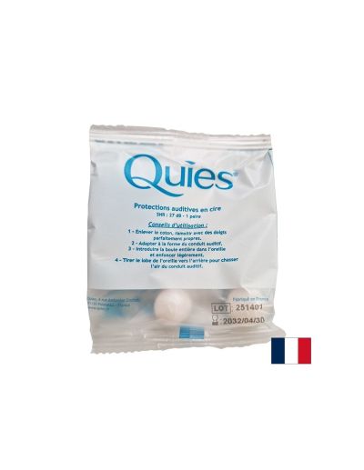 Восъчни тапи за уши 27 Db х 1 чифт QUIES