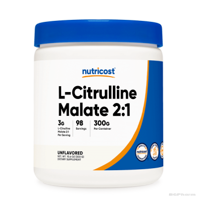 Л-Цитрулин на прах 300 гр за енергия и издържливост Nutricost | L-Citrulline