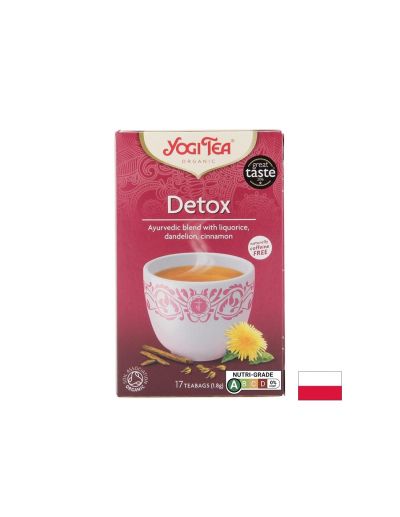ЙОГИ ДЕТОКС Аюрведичен чай БИО х 17 пакетчета | YOGI Tea