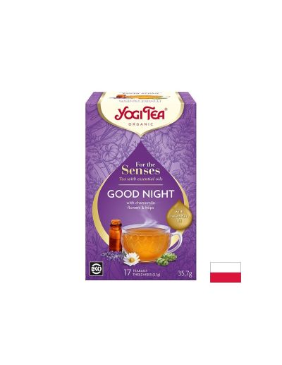ЙОГИ ЛЕКА НОЩ Билков чай с лайка, хмел и лавандула БИО х 17 пакетчета | YOGI Tea