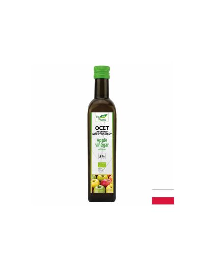 Ябълков оцет (нефилтриран, с мъст) БИО х 500 мл BIO PLANET | Apple cider vinegar