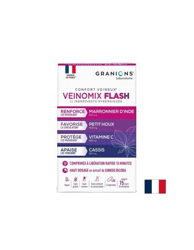 Комплекс за венозна циркулация и леки крака х 30 таблетки | Veinomix Flash