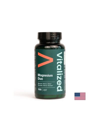 Магнезий бисглицинат + оксид х 100 капсули VITALIZED | Magnesium bisglycinate & oxide