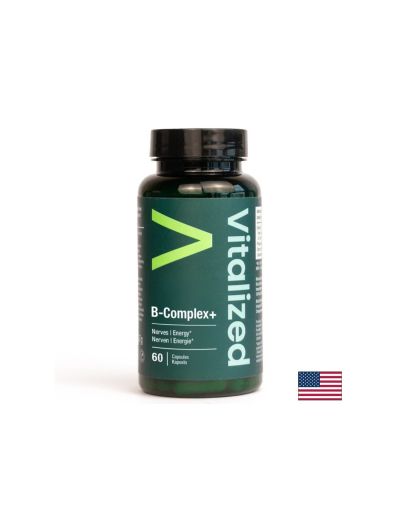 Б-КОМПЛЕКС + Уридин и Цитиколин х 60 капсули VITALIZED | B-Complex, Uridine & Citicoline