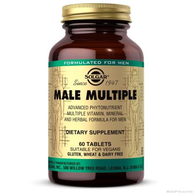 Male Multiple Мултивитамини за мъже ФИТО 25мг х 60 таблетки СОЛГАР | SOLGAR